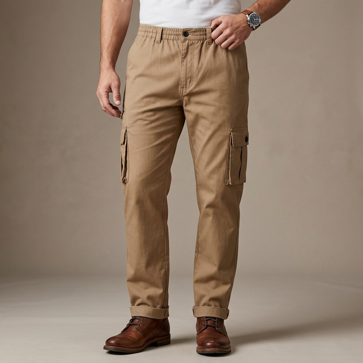 Men's Stretch Fabric Cargo Trousers | Versatile Urban Adventure Fit 1