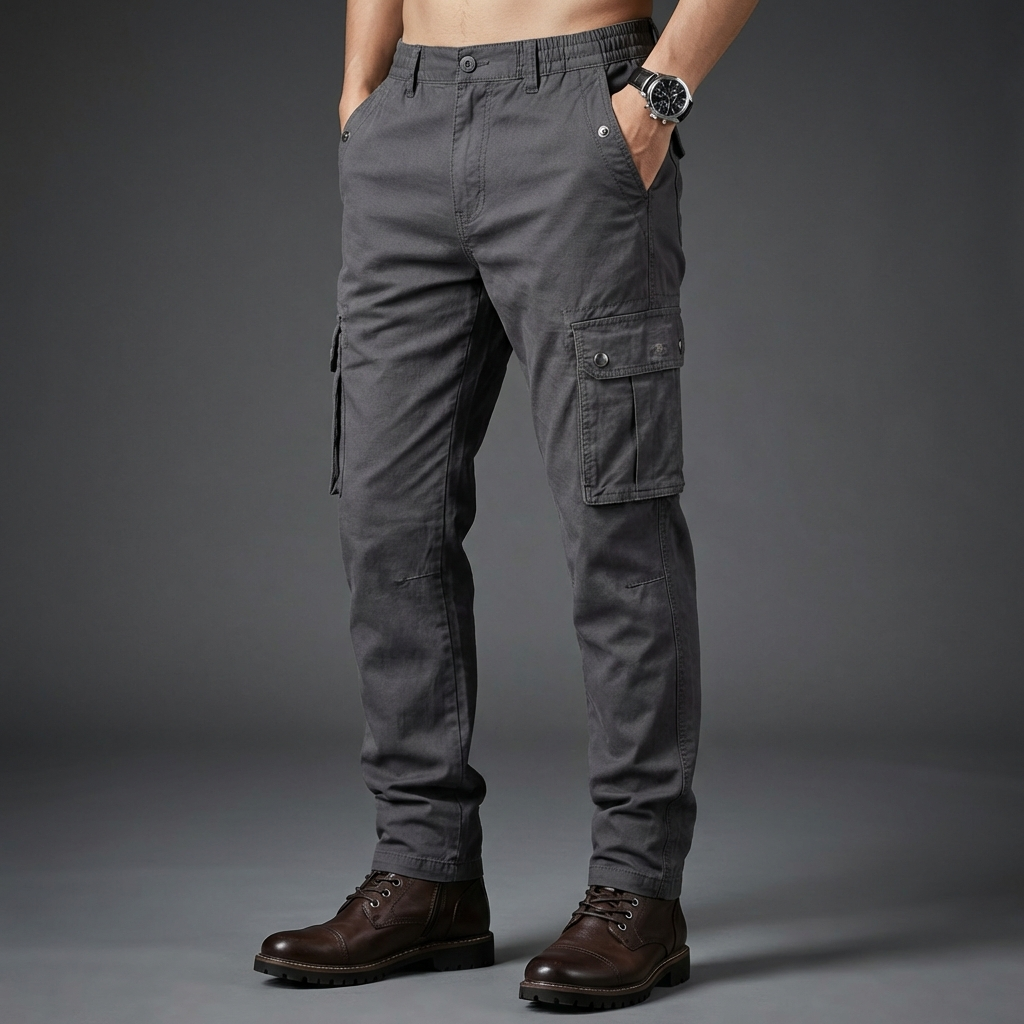 Men's Stretch Fabric Cargo Trousers | Versatile Urban Adventure Fit 4