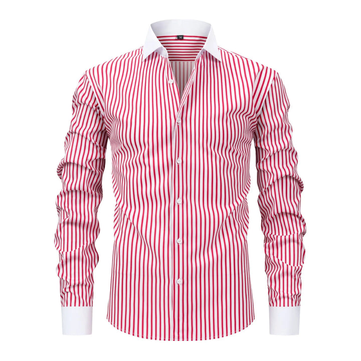 Men's Stretch Polyester Long-Sleeved Shirt | Breathable Casual Spring Essential 3