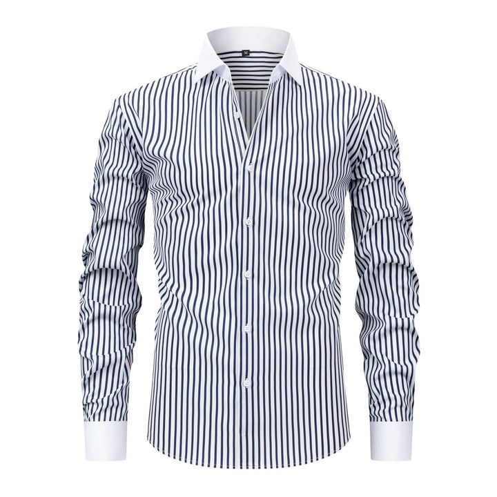 Men's Stretch Polyester Long-Sleeved Shirt | Breathable Casual Spring Essential 6