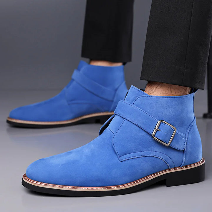 Men's Suede Leather Chelsea Ankle Boots | Stylish Winter Essential 0