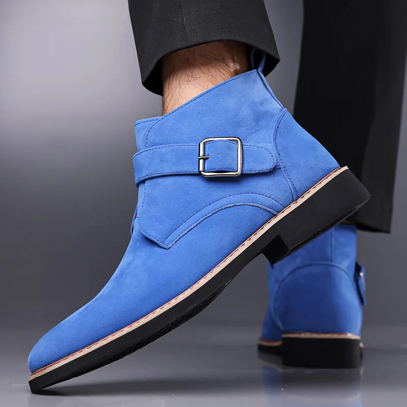 Men's Suede Leather Chelsea Ankle Boots | Stylish Winter Essential 1