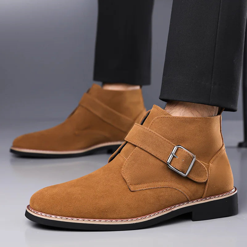 Men's Suede Leather Chelsea Ankle Boots | Stylish Winter Essential 3