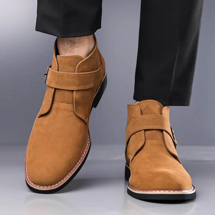 Men's Suede Leather Chelsea Ankle Boots | Stylish Winter Essential 4