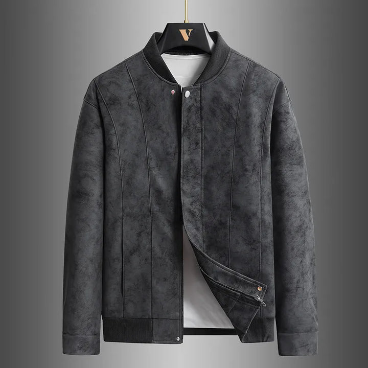 Men's Suede Leather Jacket | Refined Casual Streetwear Style 1