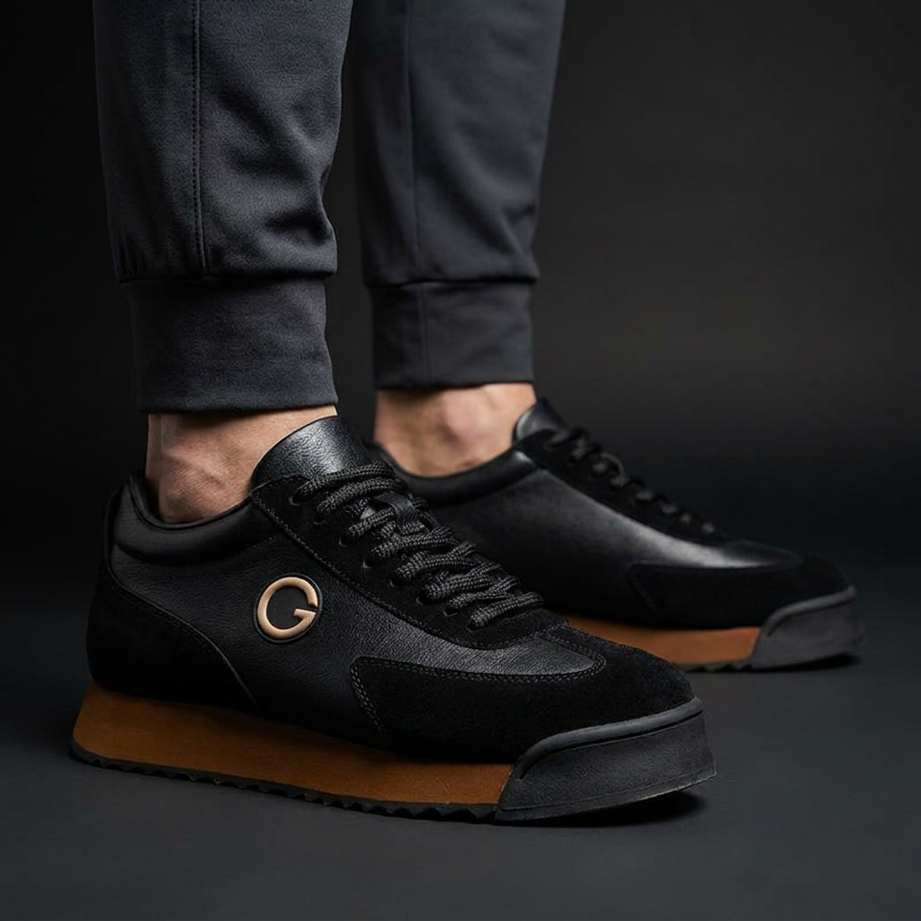 Men's Suede and Leather Sneakers | Vintage-Inspired Runner Style 2