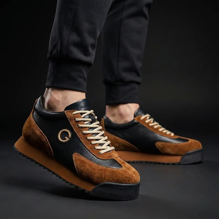 Men's Suede and Leather Sneakers | Vintage-Inspired Runner Style 3