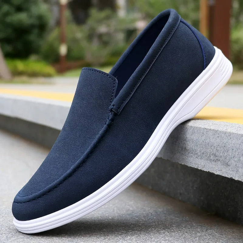 Men's Sueded Cotton Slip-On Loafers | Polished Comfort Fit 3