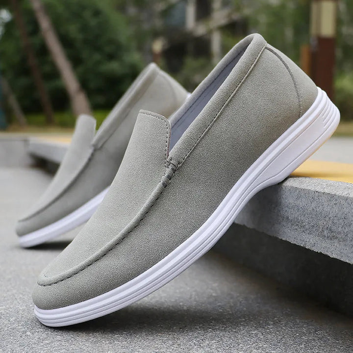 Men's Sueded Cotton Slip-On Loafers | Polished Comfort Fit 4