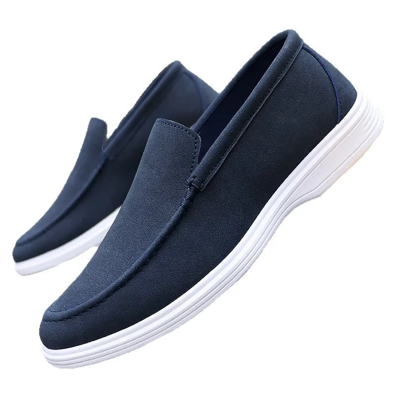 Men's Sueded Cotton Slip-On Loafers | Polished Comfort Fit 6