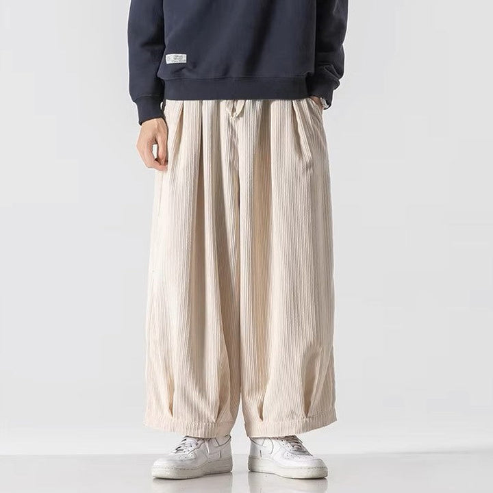 Men's Textured Corduroy Pants | Oversized Comfort Fit 3