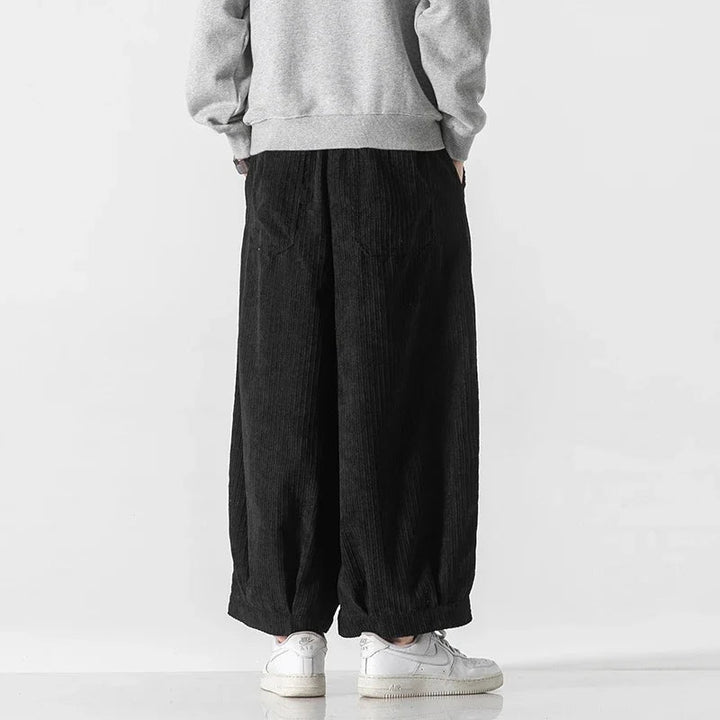 Men's Textured Corduroy Pants | Oversized Comfort Fit 4