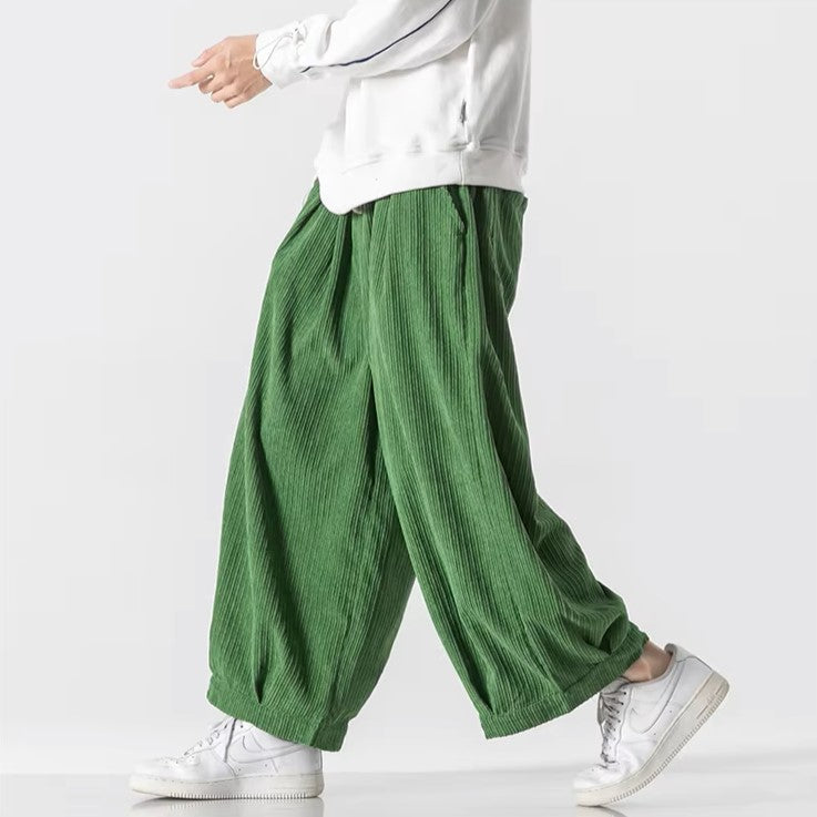 Men's Textured Corduroy Pants | Oversized Comfort Fit 5