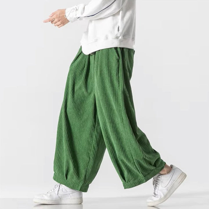 Men's Textured Corduroy Pants | Oversized Comfort Fit 5