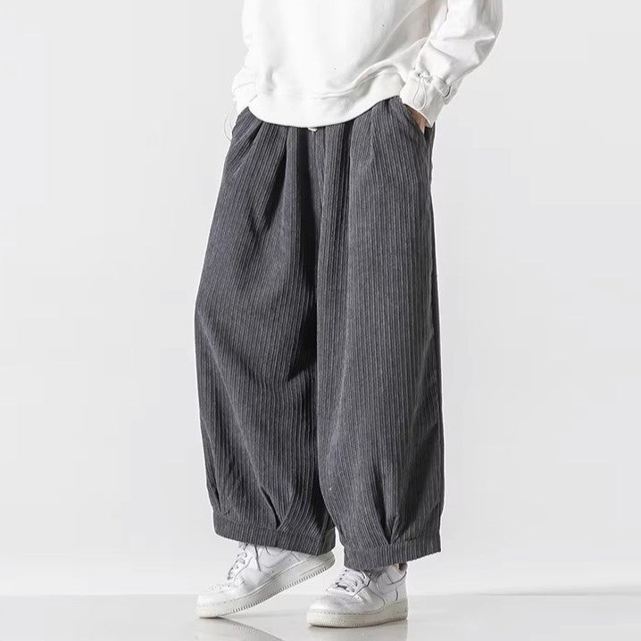 Men's Textured Corduroy Pants | Oversized Comfort Fit 6