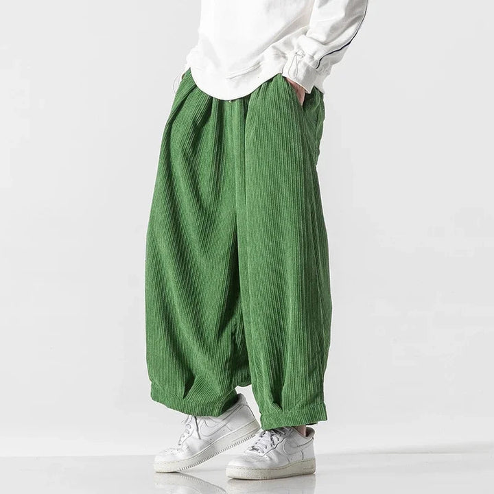 Men's Textured Corduroy Pants | Oversized Comfort Fit 9