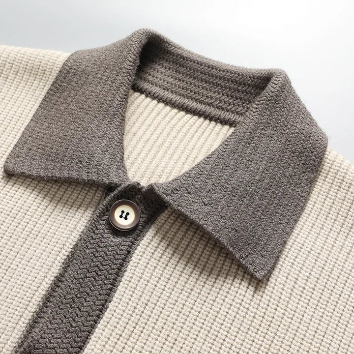 Men's Textured Knit Cardigan | Refined Tailored Layering Essential 5