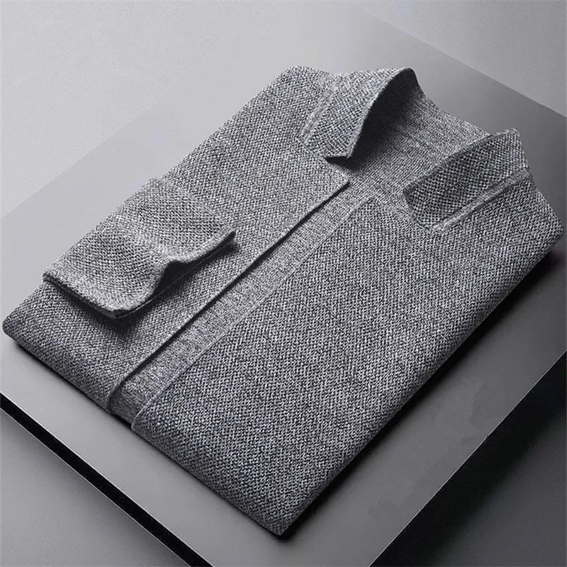 Men's Textured Knit Jacket | Sleek Breathable Urban Essential 4