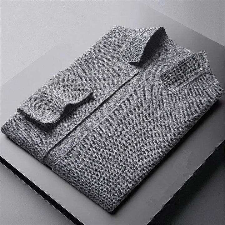 Men's Textured Knit Jacket | Sleek Breathable Urban Essential 4