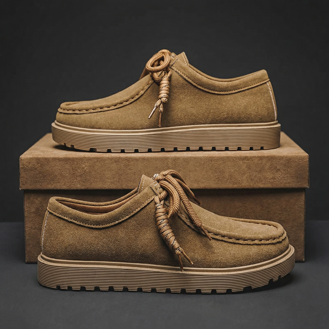 Men's Textured Synthetic Shoes | Bold Structured Comfort Fit | All-Day Comfort Design 3