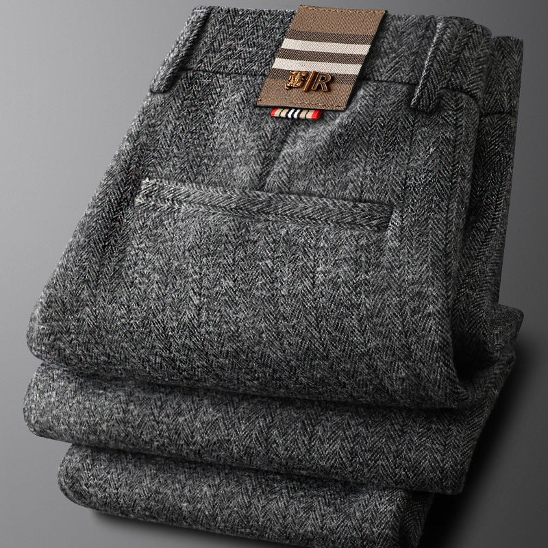 Men's Textured Tailored Trousers | Refined All-Day Comfort Fit 3