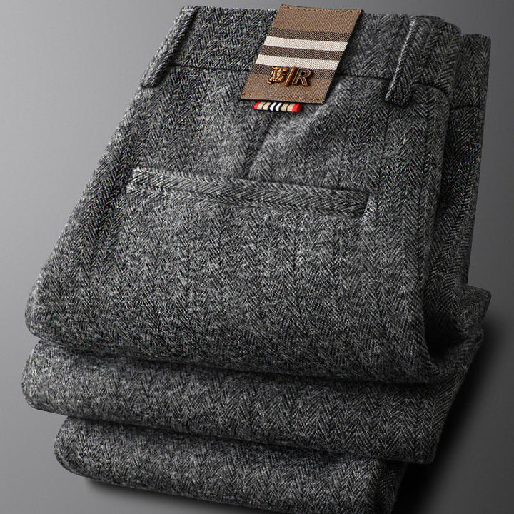 Men's Textured Tailored Trousers | Refined All-Day Comfort Fit 3