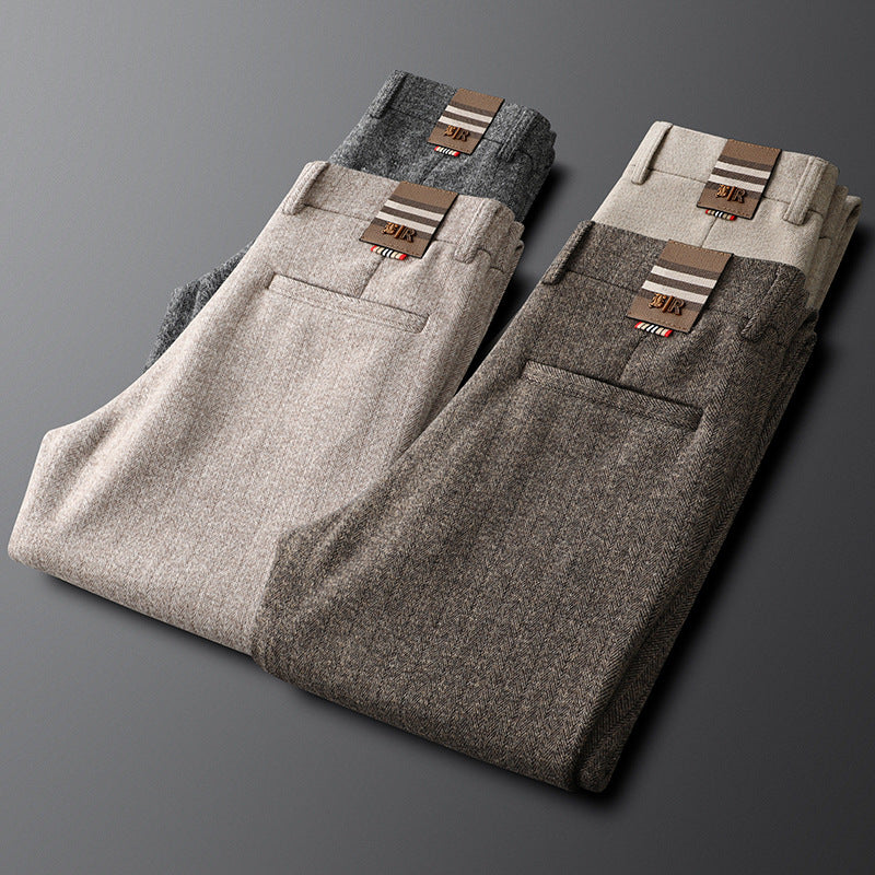 Men's Textured Tailored Trousers | Refined All-Day Comfort Fit 4