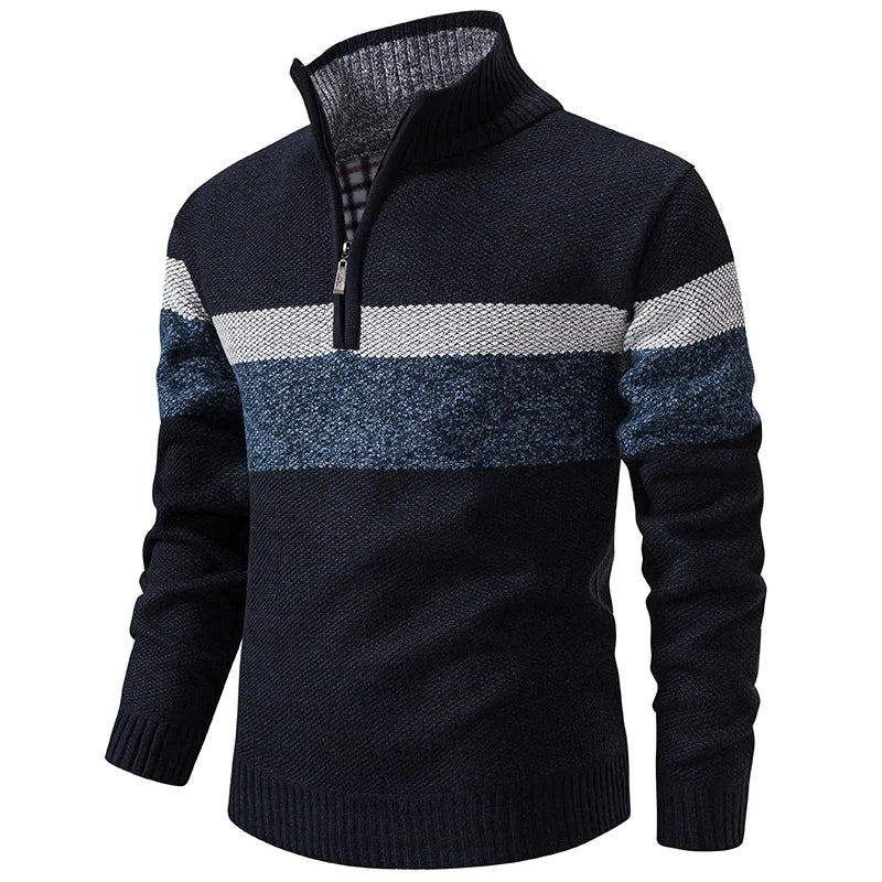 Men's Thick Knit Turtleneck Sweater | Cozy Winter Warmth Essential 0