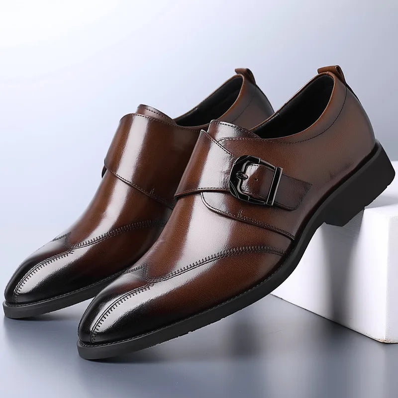 Men's Vegan Leather Dress Shoes | All-Day Comfort Fit for Formal Occasions 0