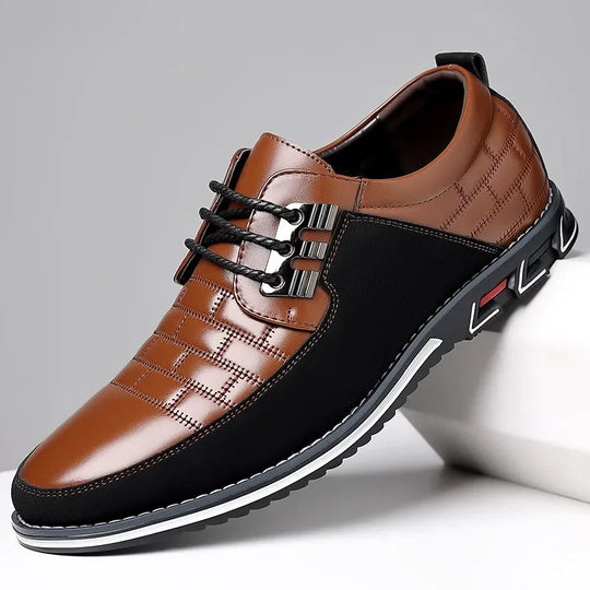 Men's Vegan Leather Hybrid Oxford Shoes | Sleek All-Day Comfort Design 0