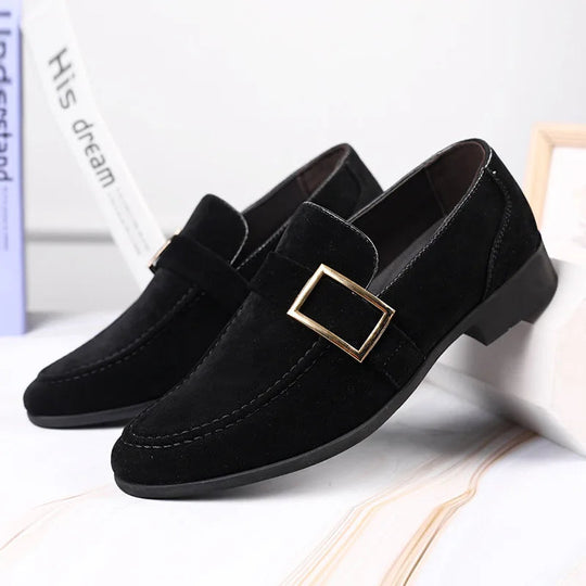 Men's Vegan Suede Loafers | Tailored Comfort with Bold Elegance 0