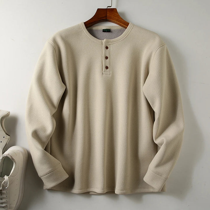Men's Velvet Long Sleeve T-Shirt | Thickened Winter Comfort Style 3