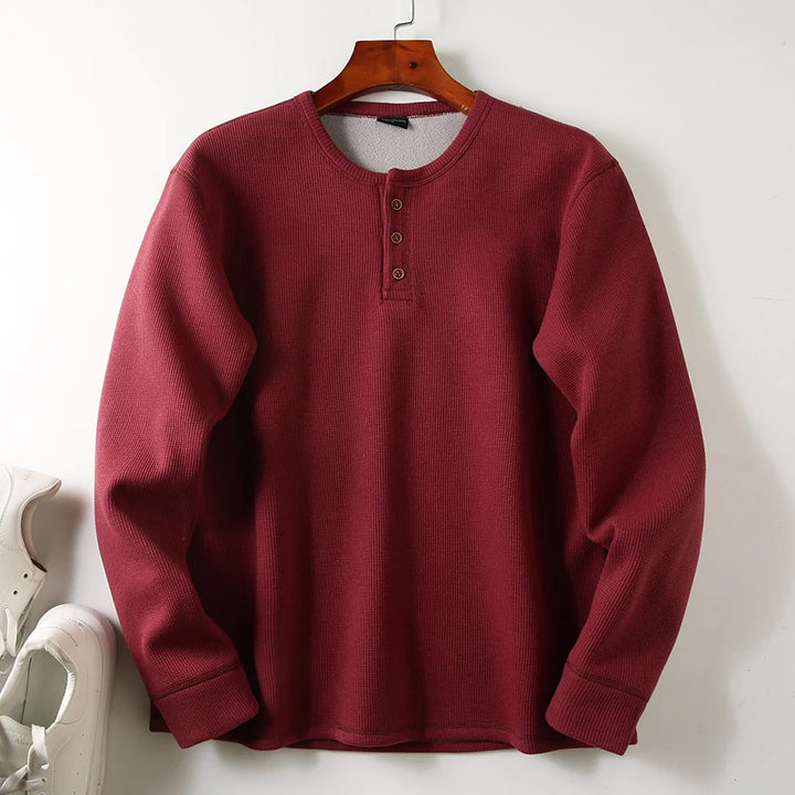 Men's Velvet Long Sleeve T-Shirt | Thickened Winter Comfort Style 6