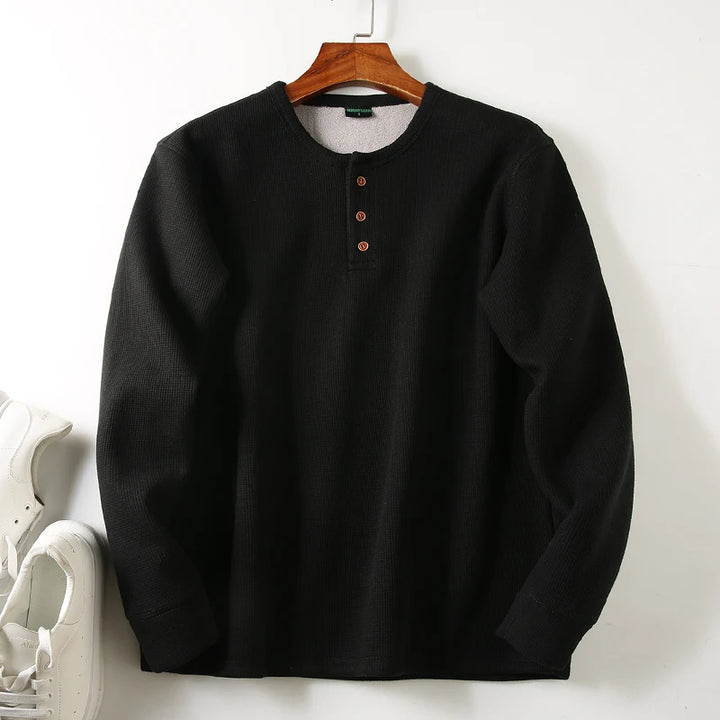Men's Velvet Long Sleeve T-Shirt | Thickened Winter Comfort Style 7