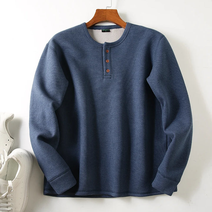 Men's Velvet Long Sleeve T-Shirt | Thickened Winter Comfort Style 8