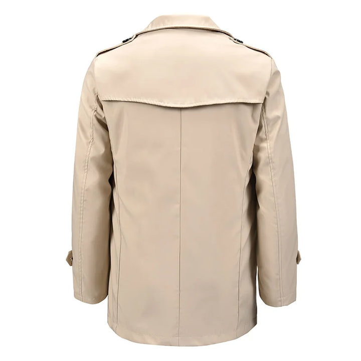 Men's Vintage Double Breasted Windbreaker Jacket | Classic Retro Spring Autumn Style 1