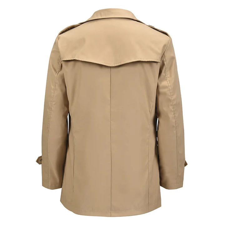 Men's Vintage Double Breasted Windbreaker Jacket | Classic Retro Spring Autumn Style 3