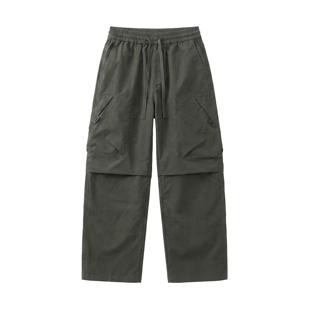 Men's waterproof cargo pants with outdoor utility storage