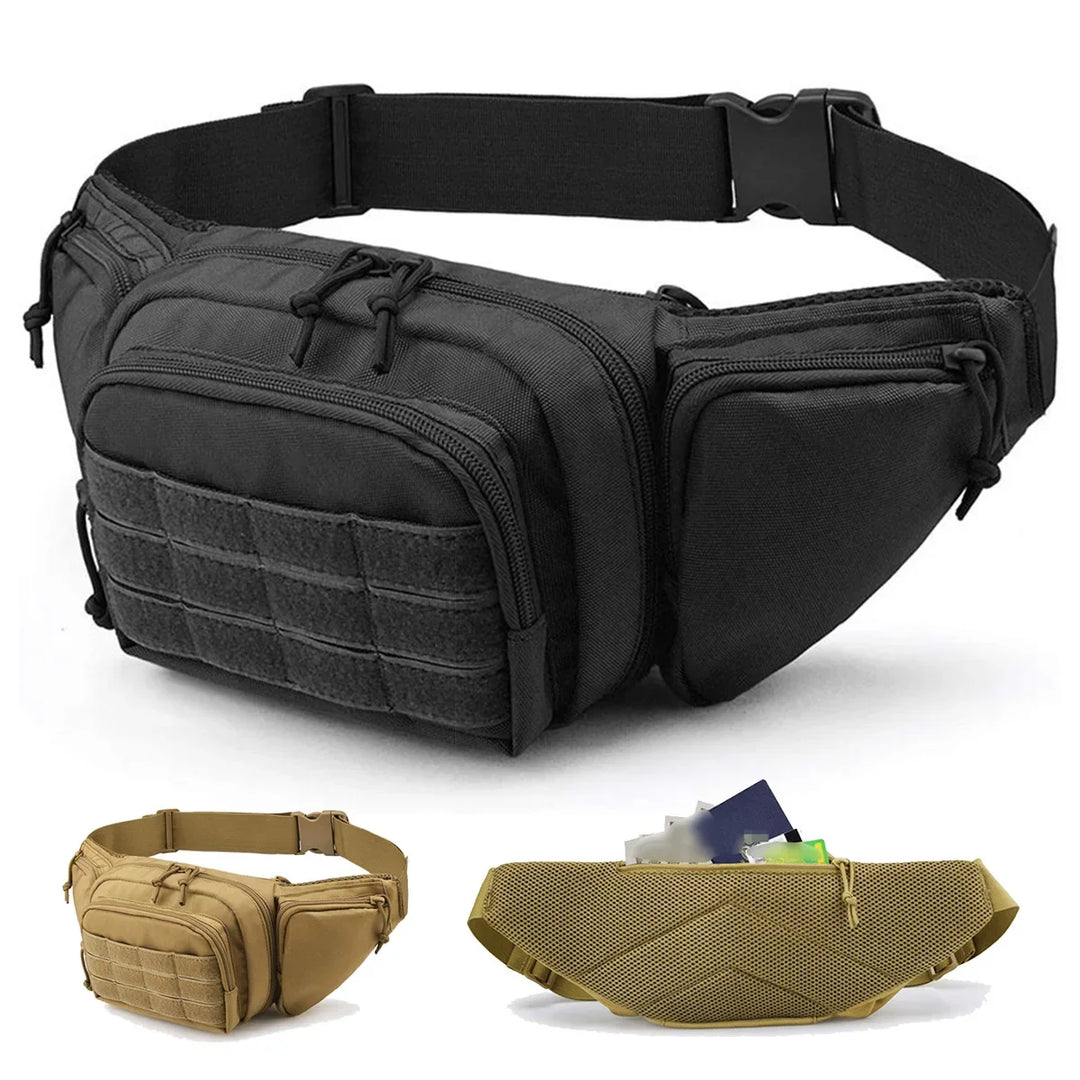 RoveGuard nylon fanny pack with waterproof outdoor utility design
