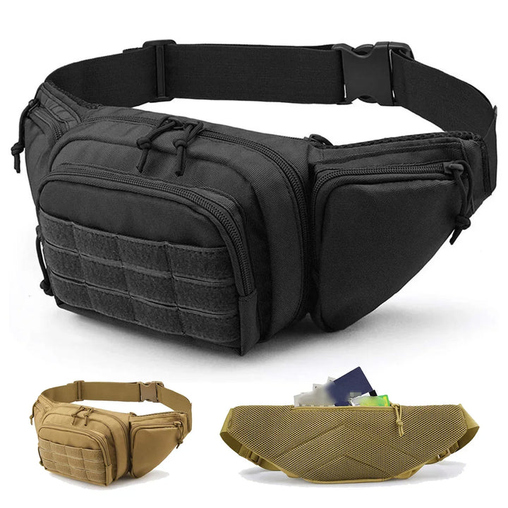 RoveGuard nylon fanny pack with waterproof outdoor utility design