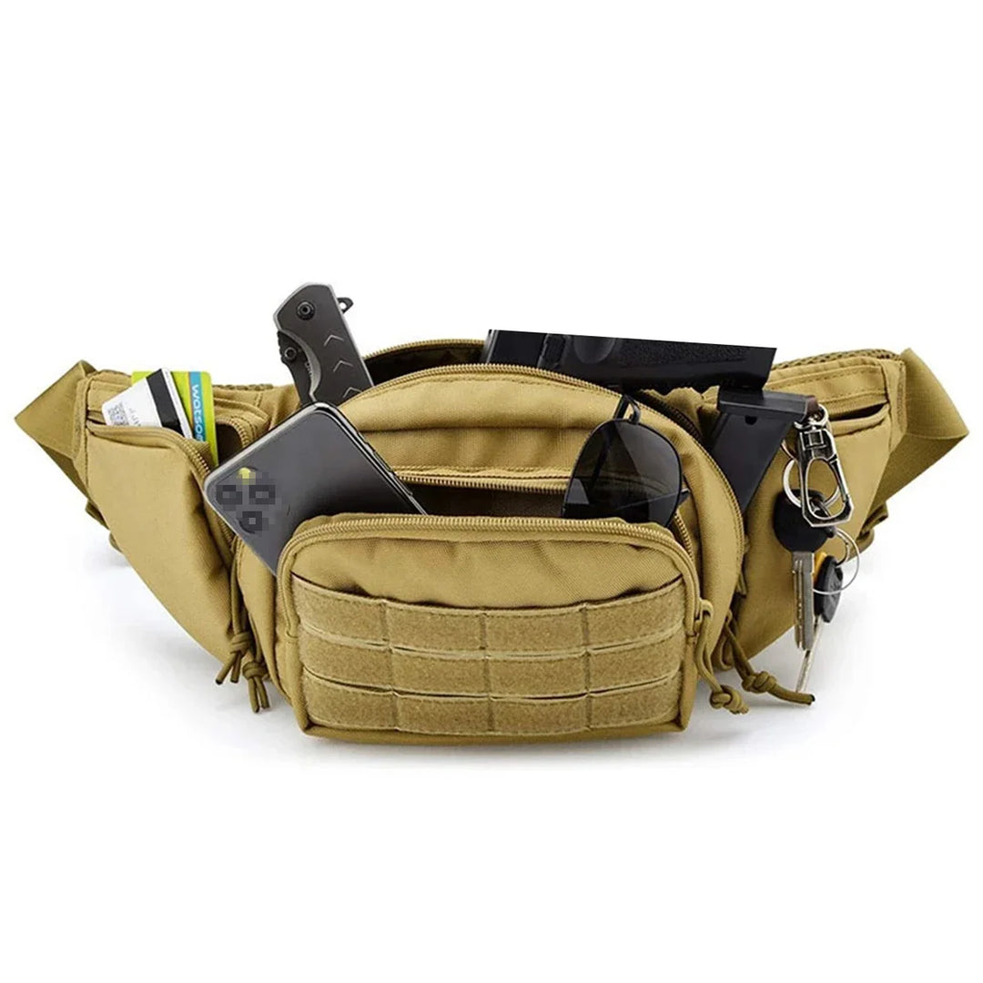 Men's Waterproof Nylon Fanny Pack | Versatile Outdoor Utility Design 2