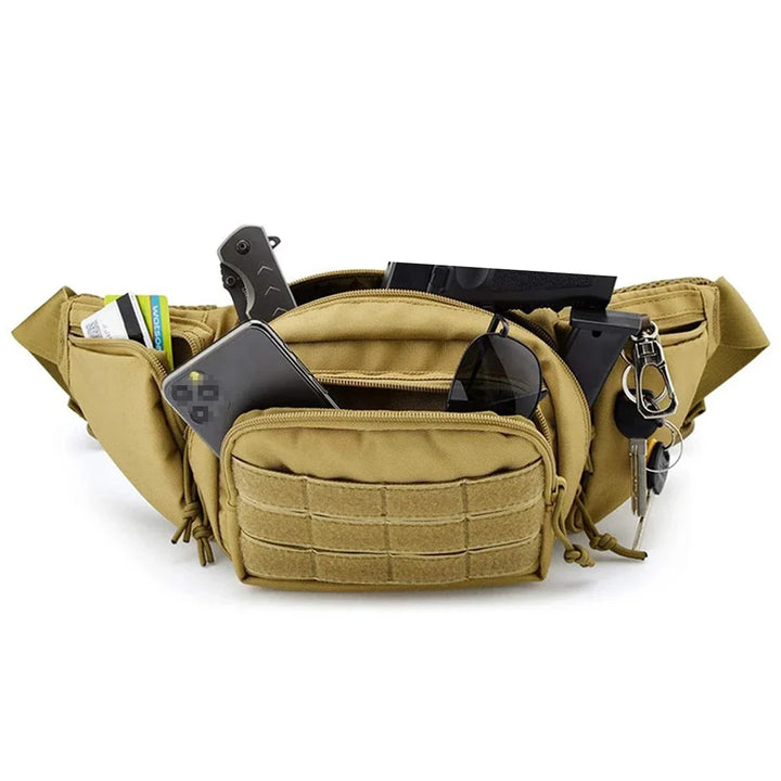 Men's Waterproof Nylon Fanny Pack | Versatile Outdoor Utility Design 2