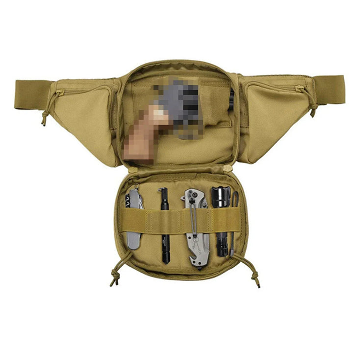 Men's Waterproof Nylon Fanny Pack | Versatile Outdoor Utility Design 5