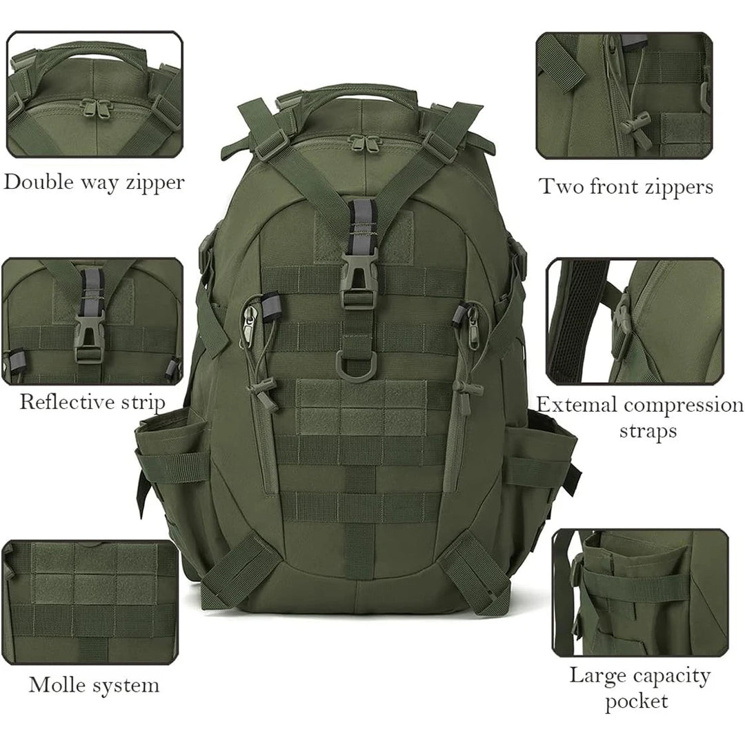 Men's Waterproof Tactical Backpack | Durable Adventure Companion with 40L Capacity 3