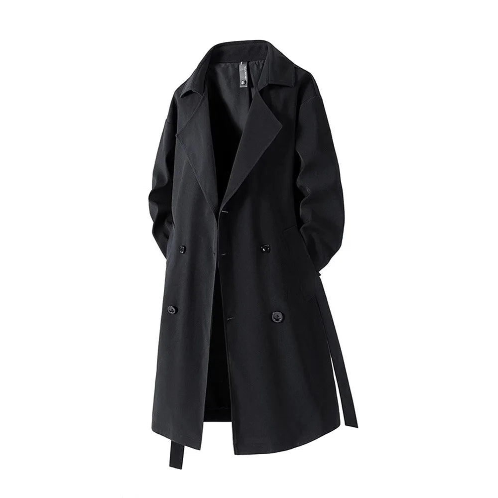 Men's Waterproof Trench Coat | Vintage Autumn Streetwear Essential 1