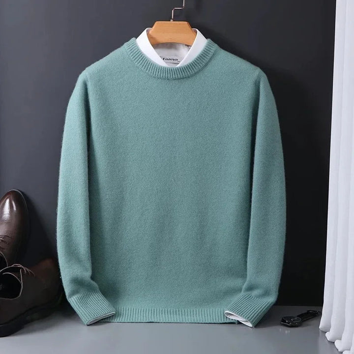 Men's Wool Blend Crew Pullover | Refined Cold Weather Essential 5