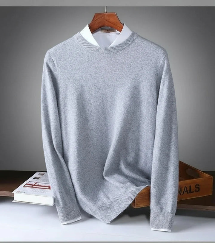 Men's Wool Blend Crew Pullover | Refined Cold Weather Essential 6