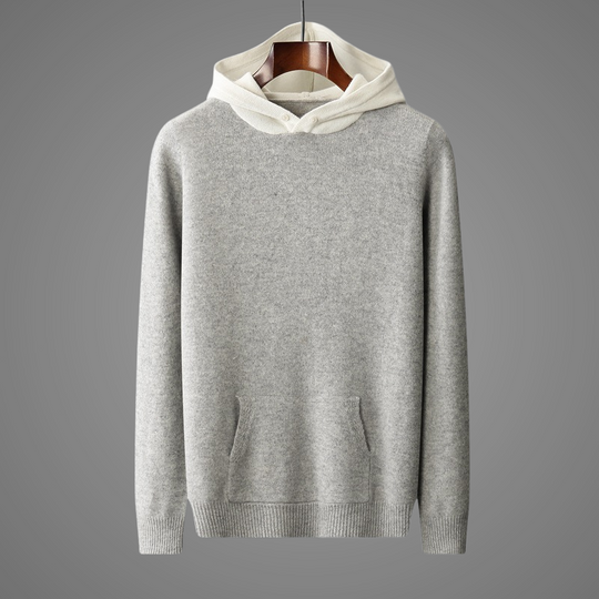 Men's Wool Blend Pullover Hoodie | Soft Breathable Everyday Comfort 0