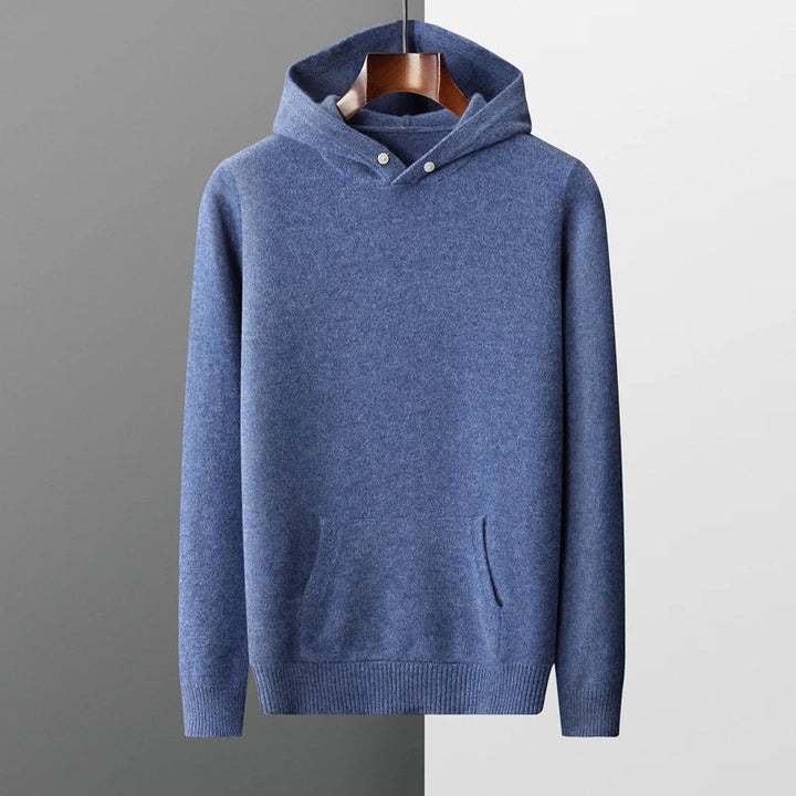 Men's Wool Blend Pullover Hoodie | Soft Breathable Everyday Comfort 1