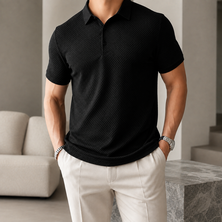 Mercer Textured Knit Polo
